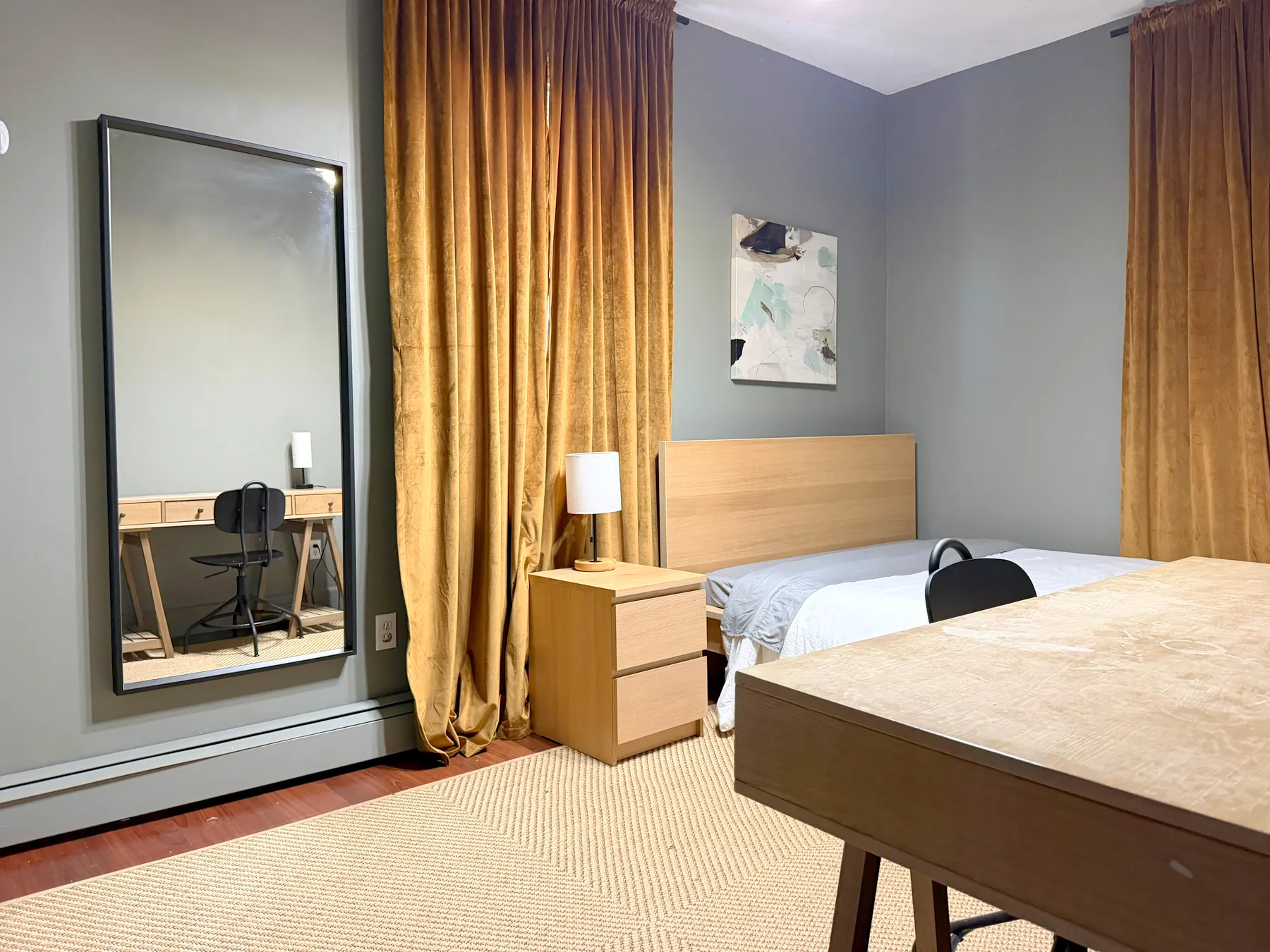 Work table and chair in bedroom two